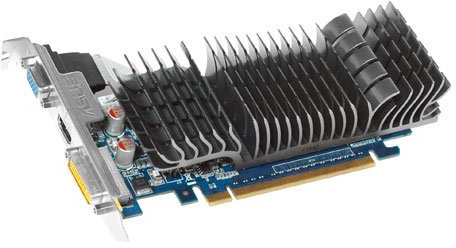 ASUS EN210 SILENT/DI/512MD3(LP) NVIDIA GeForce 210 graphics card - graphics cards (Passive, LP/ATX, NVIDIA, GeForce 210, DDR3-SDRAM, PCI Express 2.0)