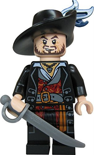 LEGO Fluch der Karibik / Pirates of the Caribbean - Minifigur Hector Barbossa mit Säbel und goldenem Kelch