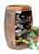DanDiBo Weinregal Holz Klein Weinfass 1555 Flaschenständer Flaschenregal 50 cm Regal Fass Holzfass