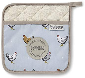 Cooksmart Heat Resistant Pot Holders | British designed Pot Holders Heat Resistant Material | Pot Holder For Ovens - Farmers Kitchen