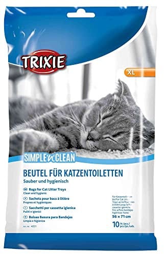 WUNDAPETS TRIXIE BAGS FOR CAT LITTER TRAYS XL - TO FIT TRAYS MEASURING UP TO 56 × 71 CM - 10 PACKS