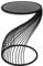 Casablanca Beistelltisch Ray schwarz,Met/GlasH.54cm