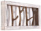DESIGN DELIGHTS RUSTIKALE WANDGARDEROBE Limb | 45x23x~10-13 cm (BxHxT), Treibholz | Hakenleiste | Farbe: 05 weiß-Natur