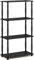 Furinno Turn-N-Tube Scaffale Multifunzione con Ripiani, Legno ingegnerizzato, Nero (Americano/Black), Taglia Unica