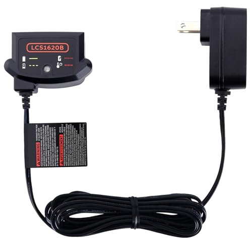 Elefly LCS1620B 20V Lithium Battery Charger Compatible with Black & Decker 20V Lithium Battery LBXR20 LB2X4020 LBXR2020-OPE LBXR2020APB LB2X3020-OPE LB2X4020-OPE