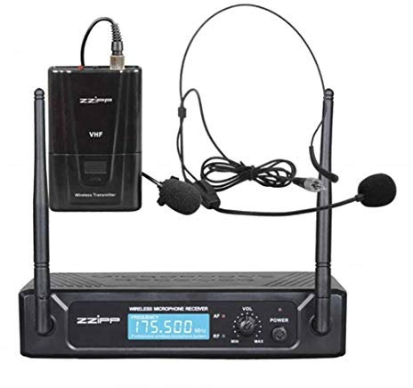 ZZIPP TXZZ211 Set Radiomicrofono ad Archetto Frequenza Fissa VHF 175.50 MHZ