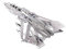 Piececool 3D Puzzle Metal Silver Age 14+ ADV Panavia Tornado, War Fighter Plane Craft Model Kits for Adults to Build, 3D Puzzles Adult Teens for 304 Stainless Steel, Home Decoration, 83 Pieces