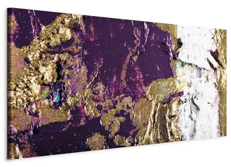 murando Wandbild Mega XXXL Abstrakt Einteiliger XXL-Format Kunstdruck zur Selbstmontage Leinwandbilder moderne Bilder DIY Wanddekoration Wohnung Deko Textur violett a-C-0114-ak-e