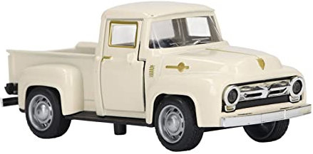 Ozgkee Pick Up Truck, Maßstab 1:32 Diecast Model Spielzeugauto Oldtimer-Modell Retro Oldtimer-Modell Spielzeug-Legierung Auto-Modell Wohnkultur(Beige)