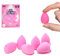 AOA STUDIO Collection MiNi Lot de 6 éponges de maquillage sans latex et haute définition pour poudre, crème liquide, super doux, 3 gouttes et forme biseautée (rose)