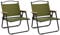 vidaXL 2X Campingstuhl Klappstuhl Faltstuhl Angelstuhl Regiestuhl Picknickstuhl Strandstuhl Campingsessel Grün 54x43x59cm Oxford-Gewebe