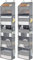 GRANNY SAYS 5-Shelf Hanging Storage Pockets, Pack of 2 Back Door Organiser Storage, Behind Door Storage Organizer for Bedroom Living Room, Dark Grey Overdoor Storage Organiser Nursery Hanging Storage