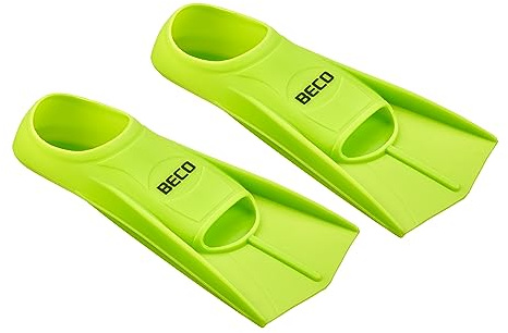BECO Silikon Kurzflossen Schwimmflossen blau / grün Größen 27/29 - 45/47(42-44,Grün)