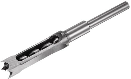 uxcell Square Hole Drill Bit, 3/4 High-Carbon Steel Hollow Chisel Mortise Power Tool for Woodworking