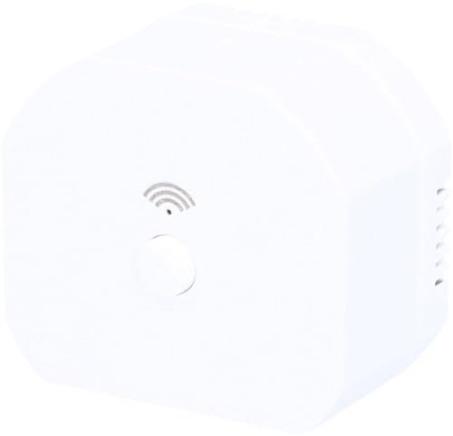 UNITEC WIFI LED Dimmer zum einbau in tiefe Gerätedosen, Unterputz, Steuerung über Smartphone, Tablet oder Sprachassistent, mit Zeitprogrammen und Countdown-Funktion weiß