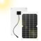 DEWIN Portátil Panel Solar, 12V 20W Panel Solar Policristalino Módulo Cargador De Batería De Células Solares Placa Solar 12V con Clip Carga De Coche para Campistas, Casas De Jardín, Barcos