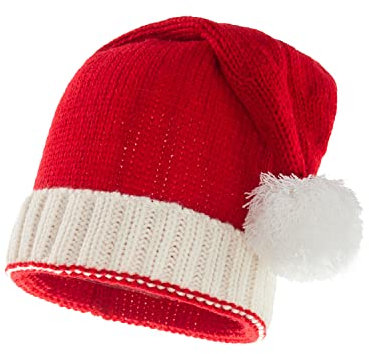 MAKFORT Weihnachtsmütze Nikolausmütze Erwachsene Kinder Weihnachtsfeier Rote Santa Mütze Nikolaus Warm Weihnachtsmann mütze für Herren Damen Kinder