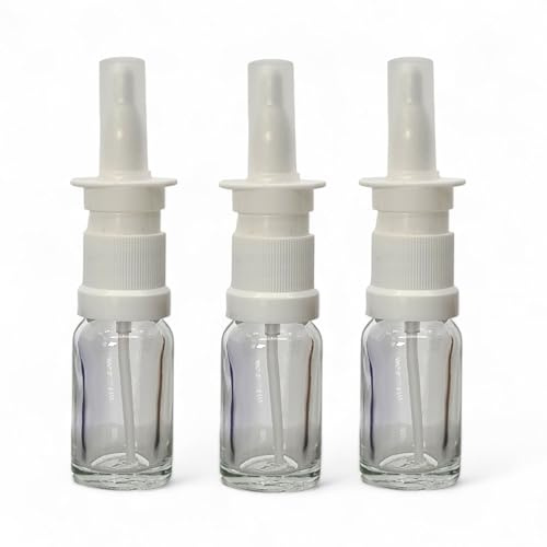 Avalon 10ml Glass Nasal Spray Bottle - Durable & Convenient Empty Bottles for Nasal Care