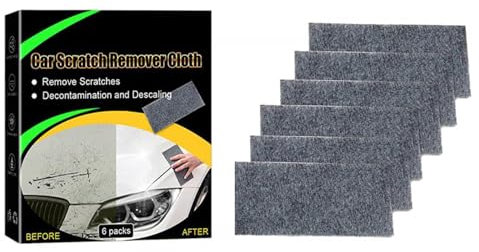 Landrain 6 Stück Nano Sparkle Tuch, Nanosparkle Cloth für Reparatur von Leichten Kratzfarben