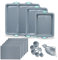 To encounter 27 Pieces Silicone Baking Sheet Pans Set, Non-Stick Silicone Cookie Sheet with Baking Mats, Heat Resistant Baking Tray Sets, with Metal Reinforced Frame More Strength, Light Grey
