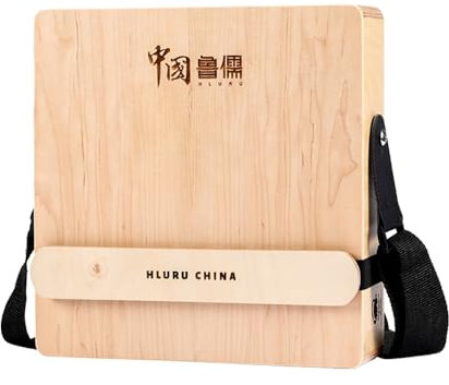 Solinder Drums Cajon Holztrommel 3-in-1 flache Handtrommel Percussion-Instrument mit verstellbarem Gurt Tragbare Box-Trommel für Anfänger, Reisen, Party, Handtrommeln