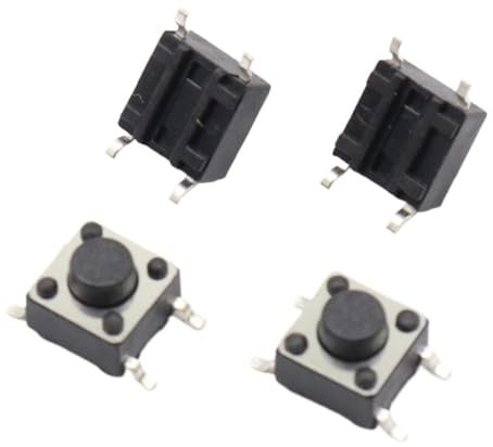 100 Stück Druckschalter 6 * 6 * 5 Taktschalter Taktil 6x6x5 SMD SMT Höhe beträgt 5 mm