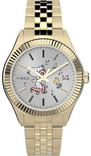 Timex Damen Analog Quarz Armbanduhr Peanuts Legacy