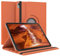 EAZY CASE - Étui pour Tablette iPad 11. Gen A16 (2025) Housse de Protection Smart Cover Support Rotatif Pochette Pliante 360° pivotante avec Fonction Stand Cuir synthétique Orange