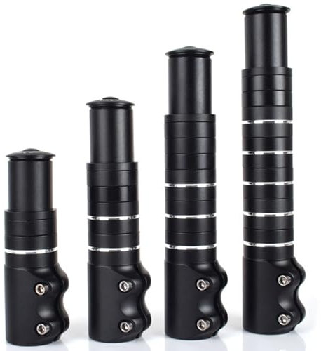 OUGPIU Lenkererhöhung Fahrrad,Aluminium Fahrradlenker Vorbau,Lenkervorbau Verstellbar,Fahrradlenker Erhöhung Kit,Fahrrad Lenker Erhöhen für 28.6 mm MTB,Rennrad,Stadträder (F002-150mm)