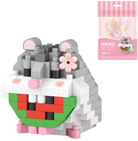Rxbycxshi Hamster Tier Modular Baustein Klemmbausteine, Kreatives Mechanische Tier Bauklotz Tierbauspielzeug Adventskalender 2025 für Wohn Homeoffice Deko - 150 Stück