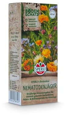 Sperli's Bodenkur Nematodenjäger 88415, Gründüngungssaat | Natürliche Nematodenbekämpfung, Gründünger-Mischung mit Phacelia & Rotklee, Bodenverbesserer, Samen Bodenkur, einjährig