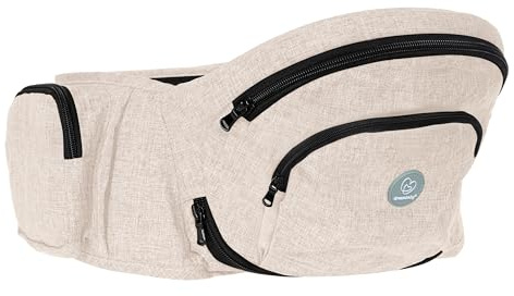 Dreambaby Up & Go Baby Hip Seat Carrier – Lightweight Toddler Holder with Storage Pockets, Ergonomic Design, Wide Adjustable Waistband – Suitable for Children 3.5-18kgs