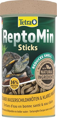 Tetra ReptoMin Sticks Schildkröten-Futter - ausgewogenes Hauptfutter für ausgewachsene Wasserschildkröten, 250 ml Dose