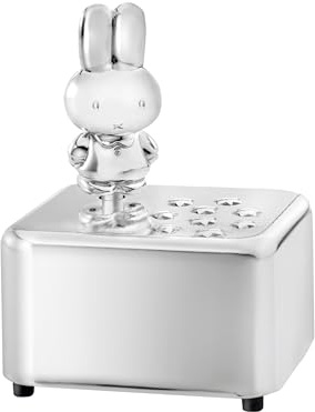 Zilverstad 6901261 Spieluhr Miffy anlaufgeschützt 10.5 x 6.5 x 6.5 cm, versilbert