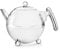 Bredemeijer Duet Bella Ronde 1303CH Double Walled Teapot 0.75 Litre Stainless Steel High Gloss Chromed Fittings, Silver, 22.2 x 19.7 x 14.1 cm