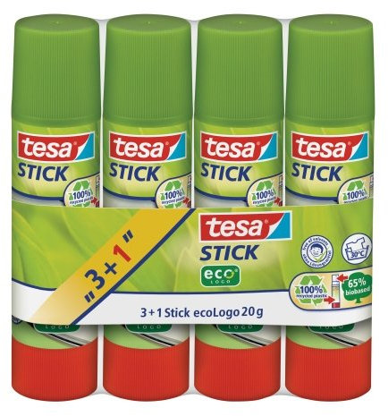 Klebestift tesa Stick eco, 3+1 gratis
