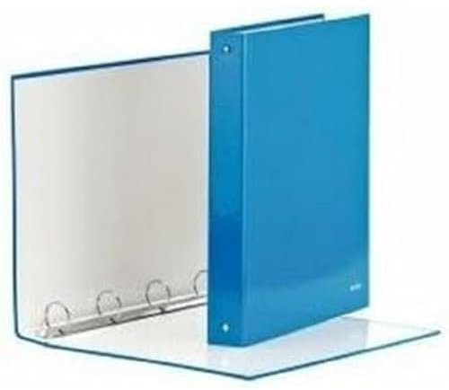 Leitz Ringmappe mit 4 Ringen, Format A4 maxi No Metallic-Blau