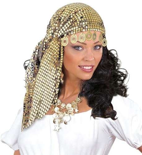 W WIDMANN MILANO Party Fashion 8477N - Kopfschmuck Wahrsagerin, Hut, Kopfschmuck, Accessoire, Mottoparty, Karneval