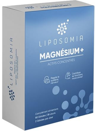 Prescription Nature - MAGNESIUM + LIPOSOMIA - Complément Alimentaire, Fatigue et Système Nerveux - Taurine, Vitamine B6, Magnésium Liposomé - Fabrication Française - 60 Gélules