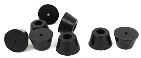 sourcing map Cubiertas de Almohadilla 8 pcs 25mm x 15mm Pata de Muebles de Goma arandela Parachoques