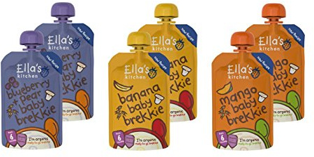 Ella's Kitchen Baby Brekkie Mixed Case Selection from 6 Month 6 x 100g
