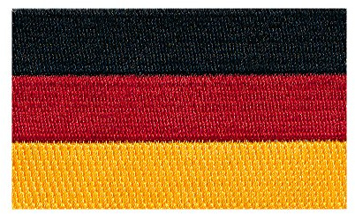 hegibaer 150 x 90 mm Deutschland Flagge Berlin Germany Big Patch Aufnäher Aufbügler XXL 0674