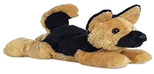 Aurora, 31536, Flopsies Bismarck Schäferhund, 30cm, Plüschtier, braun