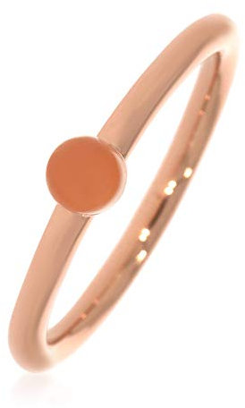 XEN Ring mit 4 mm Peach Mondstein ca. 0,30 ct. rosèvergoldet 56 (17.8)
