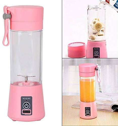 EliteKoopers 380ml Portable USB Electric Fruit Juicer Shaker Blender Bottle (1 Pcs)