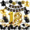 Amteker 18 Geburtstag Deko, 18. Geburtstag Junge Mädchen, 18. Geburtsta Deko Luftballons , Happy Birthday Girlande Deko , 18 Geburtsta Deko Happy Birthday Deko