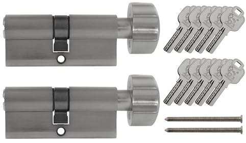2x Knaufzylinder KD 70 mm 35/35 gleichschließend inkl. 10 Schlüssel