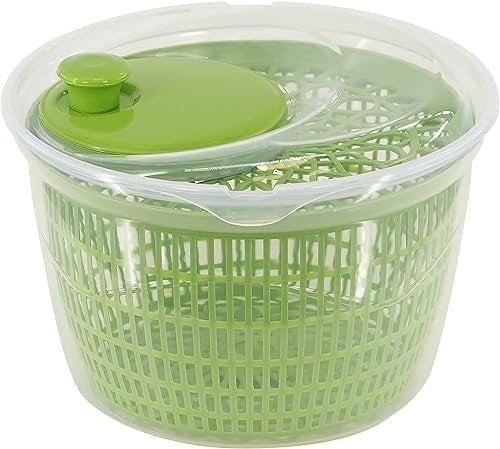 Good Grips Salad Spinner - Salad Spinner Vegetable Veg Leaf Dryer Drainer Colander Plastic Bowl Large Assorted Colour