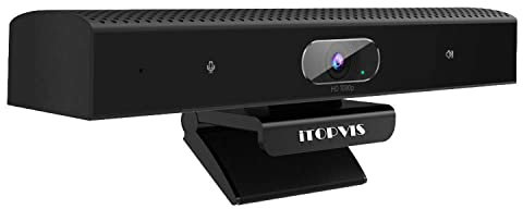 Webcam mit Mikrofon und Lautsprecher ,Full HD 1080P Weitwinkel USB Videokonferenzkamera,Intelligente DSP-Rauschunterdrückung, für Konferenzräume videokonferenzsystem für Mac, PC, Laptop, Desktop…