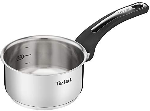 Tefal Emotion Casserole 14 cm inox, Garantie 10 ans, Base épaisse pour une diffusion de chaleur homogène, Design élégant, Poignée robuste, Induction E3012704